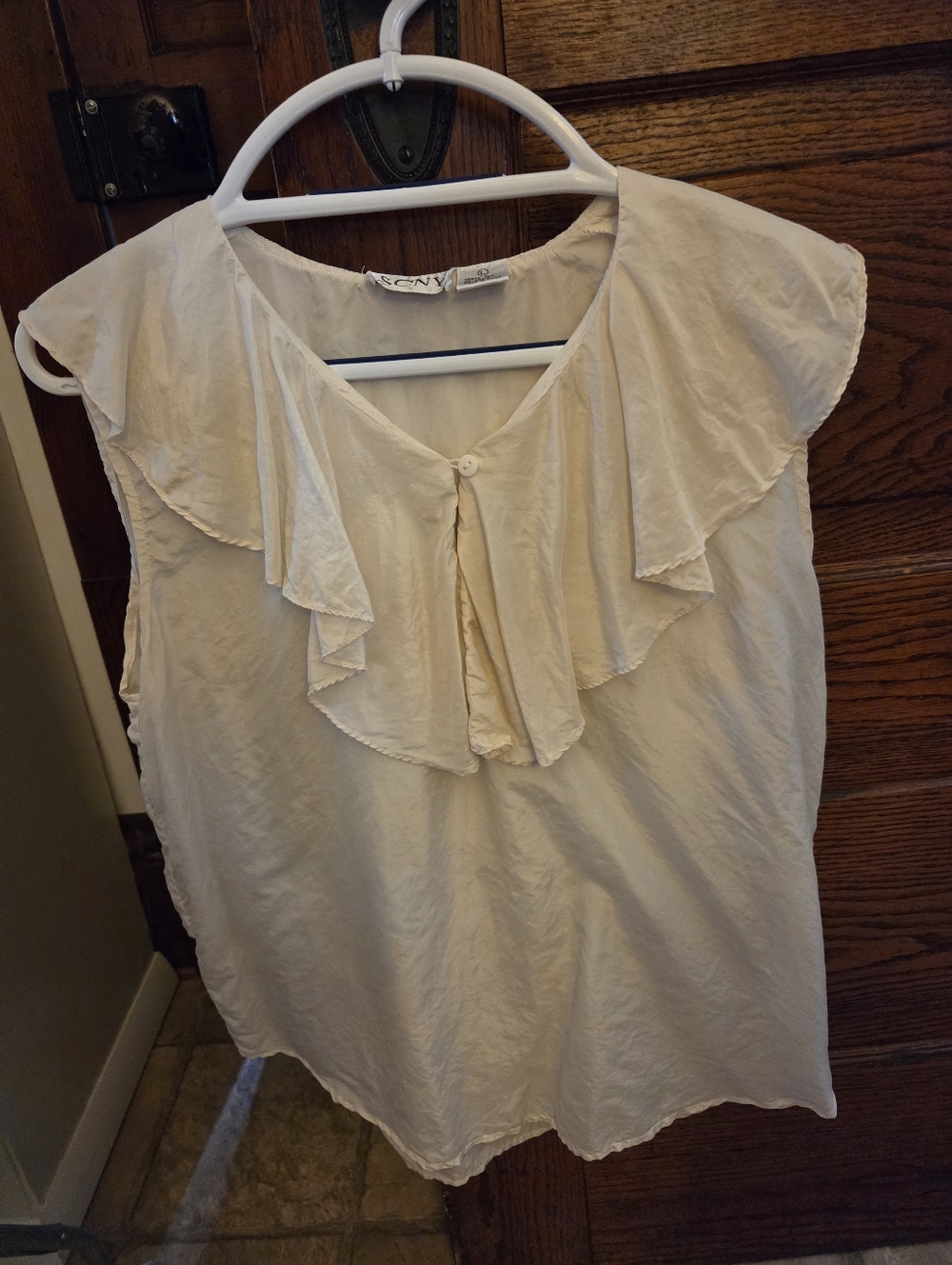 Cream Silk Blouse